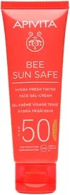 Гель-крем для лица с защитой от солнца Apivita Bee Sun Hydra Fresh с тонирующим эффектом