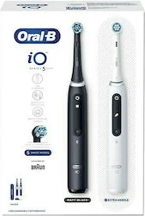 Электрическая зубная щетка Oral-B Io5 Duo Черная и Белая