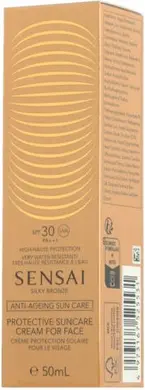 Крем Sensai Silky Bronze Защитный солнцезащитный крем для лица SPF 30