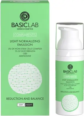Дневной крем для лица Basiclab Light Normalizing Emulsion