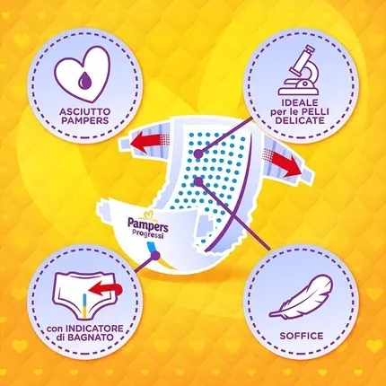 Подгузники Pampers Progressi Размер 0 Микро