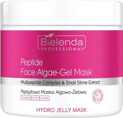 Гель-маска с водорослями Bielenda Professional Hydro Jelly с пептидами и слизью улитки
