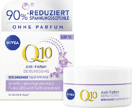 Дневной крем Nivea Против морщин для лица Q10 Успокаивающий SPF 15