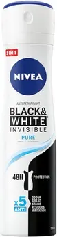 Antiperspirant Spray Nivea Invisible Black & White