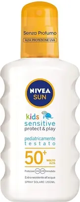Солнцезащитный спрей Nivea Sensitive Protect & Play SPF 50+