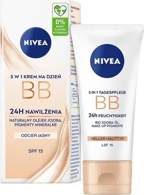 Тонирующий дневной крем Nivea BB Cream для дня 5 в 1 Интенсивное увлажнение SPF 15