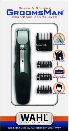 Триммер для бороды Wahl Groomsman Rechargeable