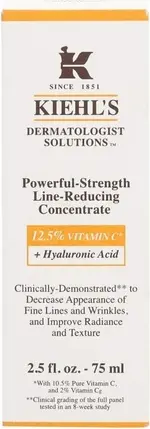 Сыворотка Kiehl's Powerful Strength Line Reducing Concentrate с витамином С и гиалуроновой кислотой