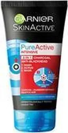 Cream Pimple & Blackhead Treatments Garnier Pure Active Black Intensive Charcoal Anti Blackhead