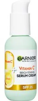Дневной крем Garnier Осветляющий крем-сыворотка с витамином С SPF 25