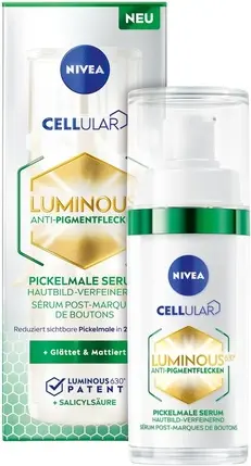 Сыворотка Nivea Luminous 630 Постакне темные пятна