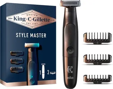 Триммер Gillette King C Gillette для бороды Бритва 3 лезвия Устройство для укладки