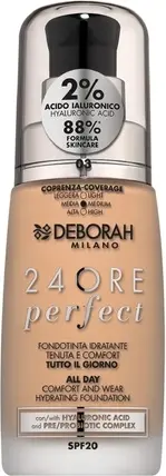 Увлажняющая тональная основа Deborah Milano 24 Hours Perfect
