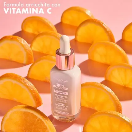 Тональная сыворотка Deborah Milano Skin Booster SPF 15 Medium Beige Энергизирующая и осветляющая с витамином С