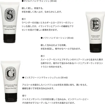 Набор Диффузоров Diptyque Collection Hands