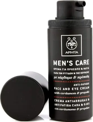 Крем Apivita Men's Care Антивозрастной Против Усталости для Лица и Области Вокруг Глаз