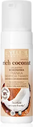 Cleansing Foam Eveline Cosmetics Rich Coconut Gentle Coconut Face Wash