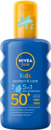 Солнцезащитный спрей Nivea Protect & Care SPF50 для детей