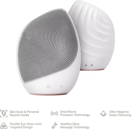 Щетка для очищения лица Geske SmartAppGuided Sonic Facial Brush 5 в 1 Силиконовое устройство для очищения лица Starlight