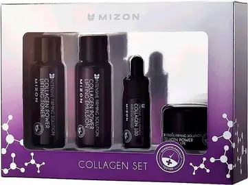 Наборы по уходу за лицом Mizon Collagen Set Подарочный набор 4 миниатюры Coffret