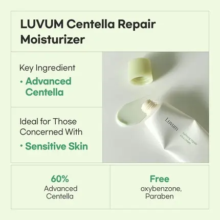 Ночной крем Luvum Calming Repair Cica Cream с Центеллой для восстановления