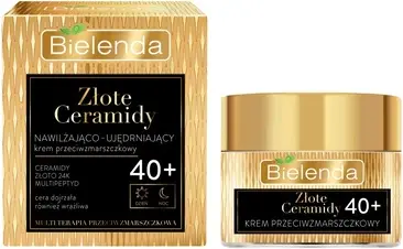 Cream Bielenda Golden Ceramides Moisturizing And Firming Anti-Wrinkle Cream 40+ For Day And Night