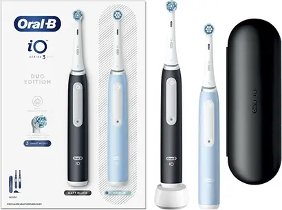 Электрическая зубная щетка Oral-B Series Io 3 Duo Blackice Blue