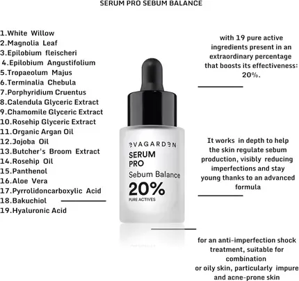 Сыворотка Eva Garden Serum Pro Sebum Balance 20% Pure Actives