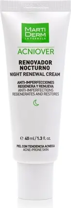 Night Cream Martiderm Acniover Renovative Nocturnal