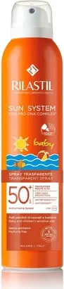 Солнцезащитный спрей Rilastil Sun System Baby Прозрачный спрей SPF50+