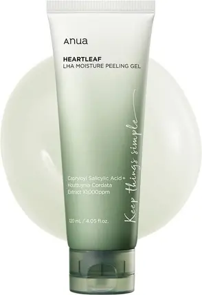 Мягкое очищающее и отшелушивающее средство Anua Heartleaf LHA Moisture Peeling Gel