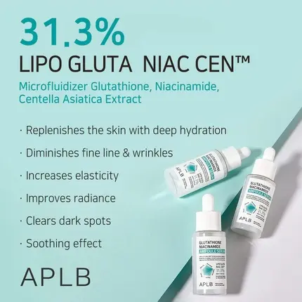 Ampoule Serum APLB Aplb Glutathione Niacinamide Ampoule Serum Lipo Gluta Niac 31.3%