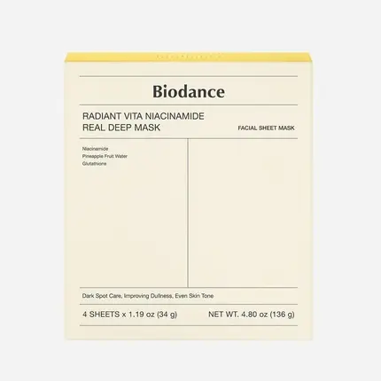 Маска Biodance Radiant Vita Niacinamide Real Deep Mask