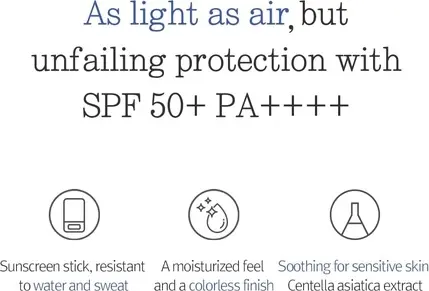 Солнцезащитный стик Pyunkang Yul Airy Sun Stick SPF 50+ PA++++ с невидимым покрытием