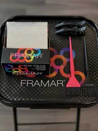 Фольга Framar Silver Embossed Pop Up для мелирования и окрашивания волос