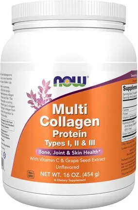 Протеиновый порошок Now Foods Multi Collagen Protein Types I, II и III