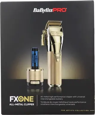Машинка для стрижки волос Babyliss Babyliss Pro Fxone Gold Цельнометаллическая