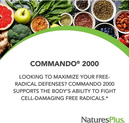 Витаминная сыворотка Nature's Plus Commando 2000 Антиоксидантная защита