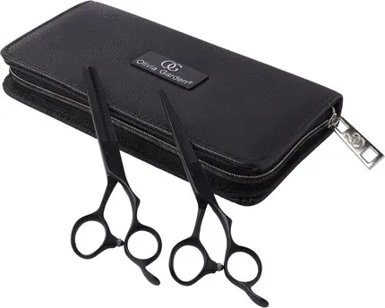 Набор инструментов для укладки Olivia Garden SilkCut PRO Matt Black, 2 предмета
