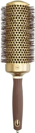 Круглая щетка Olivia Garden Expert Blowout Speed Волнистая щетина Золотой и Коричневый