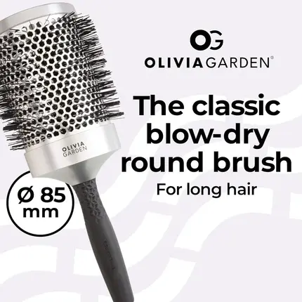 Круглая щетка Olivia Garden Essential Blowout Classic Silver