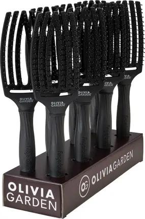 Расческа-распутыватель Olivia Garden Fingerbrush Double Medium Full Black