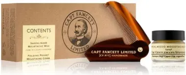 Набор: Воск для усов и карманный гребень Captain Fawcett