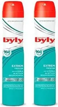 Deodorant Spray Byly Extreme Invisible Anti-Stain (Pack of 2)