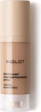 Тональная основа Inglot Illuminating Foundation с уходовыми компонентами и SPF-защитой