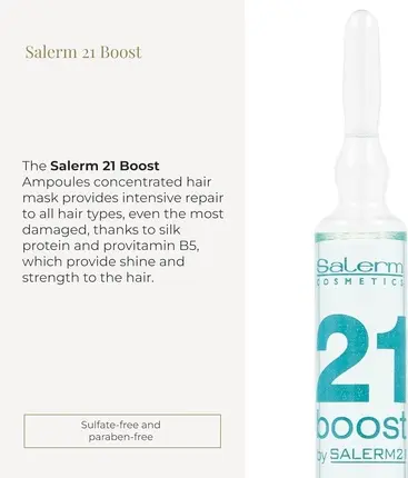 Маска для волос Salerm Salerm 21 Boost Увлажняющие ампулы для волос