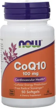 Витаминная сыворотка Now Foods CoQ10 для здоровья сердечно-сосудистой системы