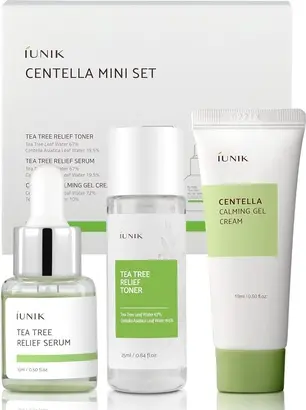 Набор по уходу за кожей Iunik Centella Mini Set для путешествий