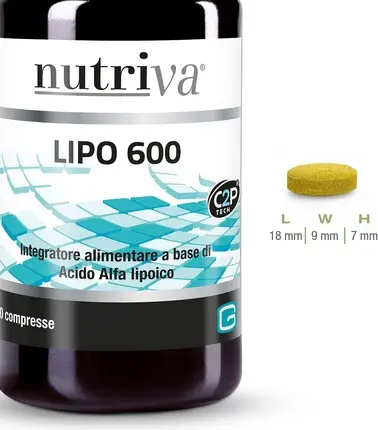 Биологически активная добавка Nutriva Lipo 600 Альфа-липоевая кислота