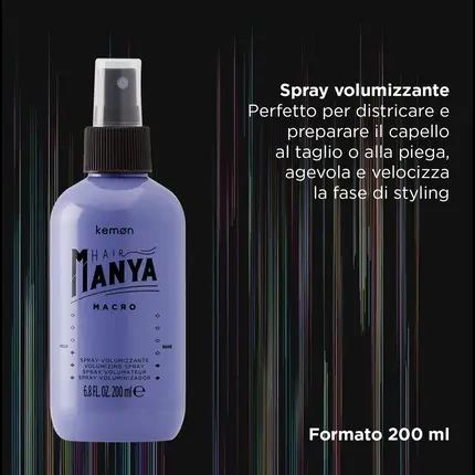 Hairspray Kemon Hair Manya Macro Volumizing Spray